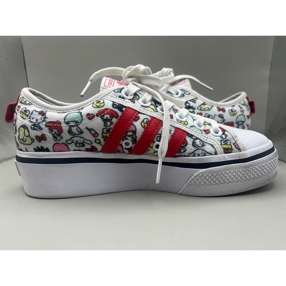 Adidas Hello Kitty x Nizza Platform J Hello Kitty and Friends Sneakers Size 6 - Picture 3 of 8